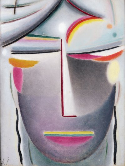 Kopf (Dunkler Buddha), ca. 1927 von Alexej von Jawlensky