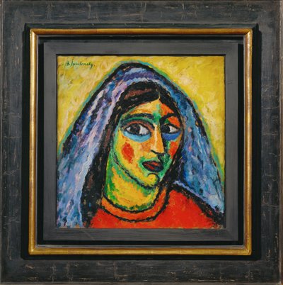 Manola mit einem violetten Schleier von Alexej von Jawlensky