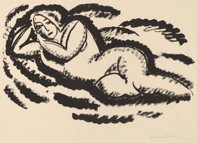 Liegender Akt, ca. 1912 von Alexej von Jawlensky