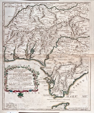 Granada, Andalusien und Südspanien von Alexis Hubert Jaillot