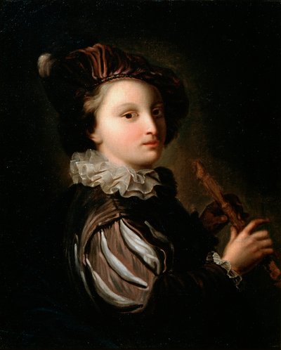 Seite mit einer Rohrpfeife von Alexis Grimou