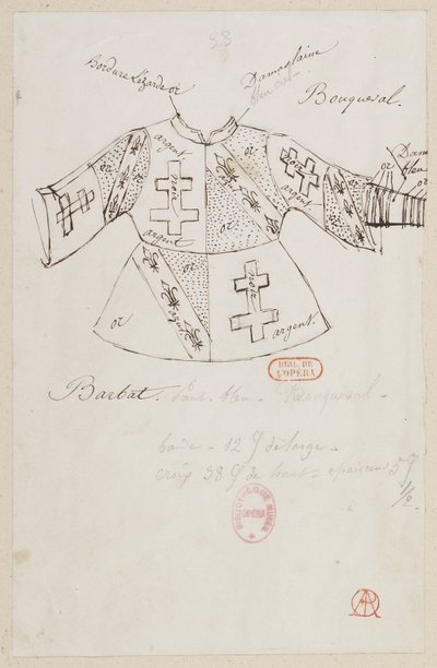 La magicienne - Kostümentwürfe - MM. Bouqueval, Barbat von Alfred Albert