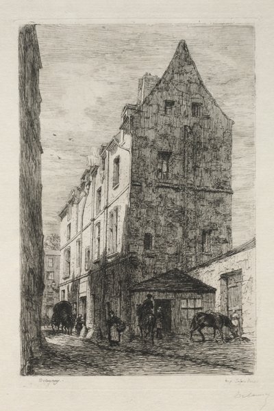 Haus genannt der Weißen Königin, Rue de Marmousets von Alfred Alexandre Delauney