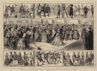 Der Maskenball der Lady Mayoress im Mansion House von Alfred Chantrey Corbould