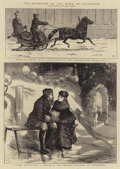 Die Hochzeit des Herzogs von Edinburgh von Alfred Chantrey Corbould
