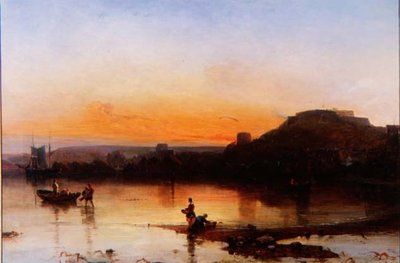 Fort Regent bei Sonnenuntergang von Alfred Clint