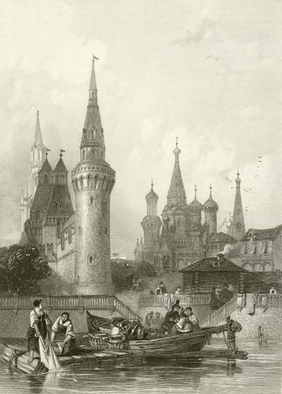 Die Kirche von Vasili Blagennoi von Alfred Gomersal Vickers