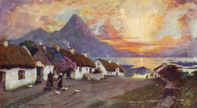 Croag Patrick und Clew Bay, Westport, County Galway von Alfred Heaton Cooper
