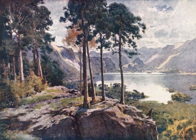 Lake District: Derwentwater, von Castle Head, ein heller Morgen von Alfred Heaton Cooper