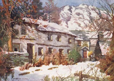 Lake District: Wintersonne, Coniston von Alfred Heaton Cooper