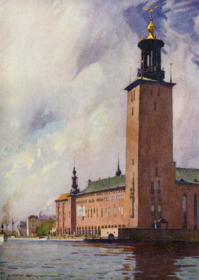 Das Rathaus, Stockholm von Alfred Heaton Cooper