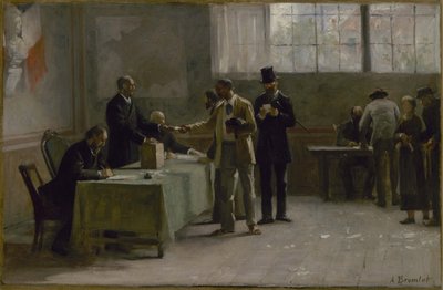 Skizze für das Rathaus von Les Lilas: Allgemeines Wahlrecht von Alfred Henri Bramtot