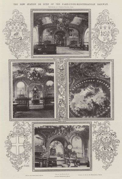 Der neue Luxusbahnhof der Paris-Lyon-Mittelmeer-Bahn von Alfred Hugh Fisher