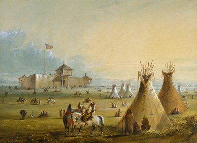Fort Laramie von Alfred Jacob Miller