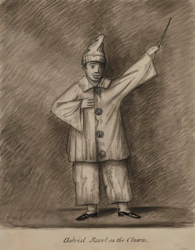 Gabriel Ravel als der Clown von Alfred Jacob Miller