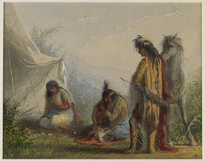 Indische Werbung von Alfred Jacob Miller