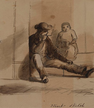 Straßenskizze Philosophie von Alfred Jacob Miller