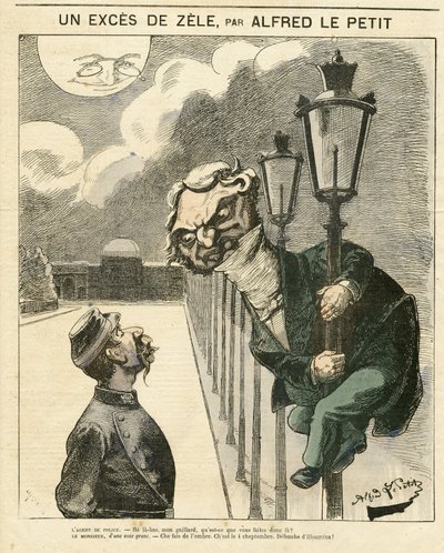 Illustration von Alfred Le Petity für das Cover von Le Grelot von Alfred Le Petit