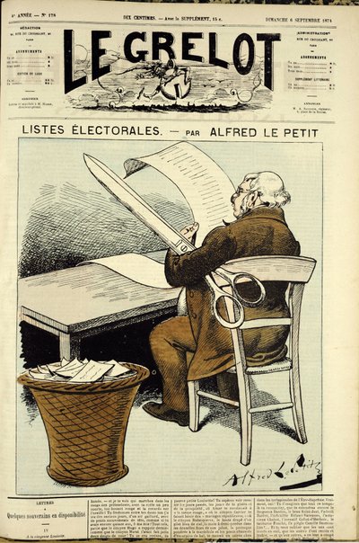 Illustration für das Cover von Le Grelot, Nr. 178 von Alfred Le Petit