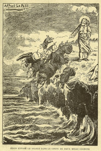 Illustration von Alfred Le Pete (1841-1909) in Gros-Jean et son curé von Alfred Le Petit