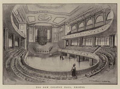 Die neue Colston Hall, Bristol von Alfred Leete