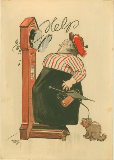 Versuche dein Gewicht! von Alfred Leete