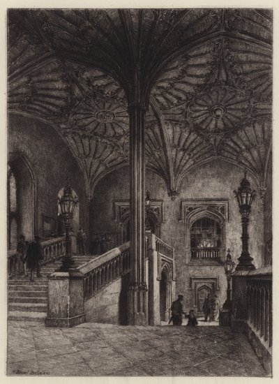 Die Treppe der Christ Church von Alfred Louis Brunet Debaines