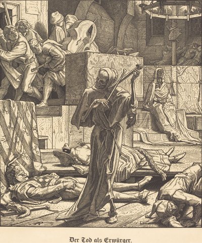Der Tod als Erwürger von Alfred Rethel