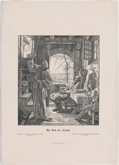 Der Tod als Erwürger von Alfred Rethel