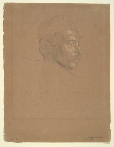 Studie eines Mannes von Alfred Rethel