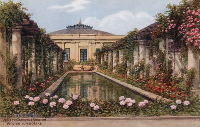 Seerosenteich, Wintergärten und Pavillon, Weston Super Mare von Alfred Robert Quinton