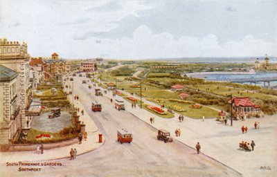 Südpromenade und Gärten, Southport von Alfred Robert Quinton