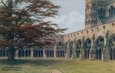 Der Kreuzgang, Kathedrale von Salisbury von Alfred Robert Quinton