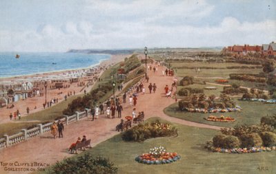 Oben auf den Klippen und Strand, Gorleston-on-Sea von Alfred Robert Quinton
