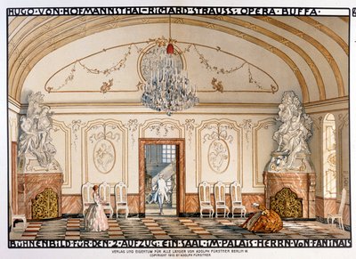 Richard Strauss: Der Rosenkavalier. Bühnenbild von Roller. 2. Akt von Alfred Roller