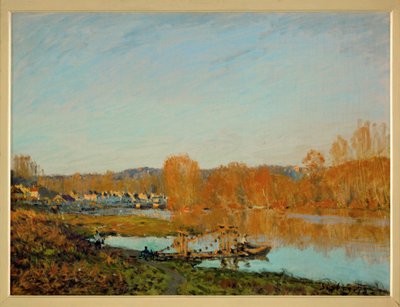 Herbst: Ufer der Seine bei Bougival von Alfred Sisley