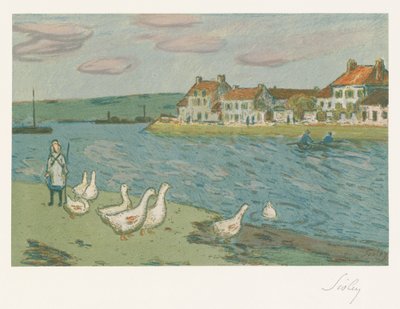 Ufer des Flusses von Alfred Sisley