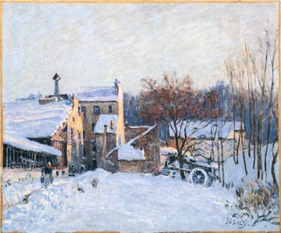 Une cour à Chaville von Alfred Sisley
