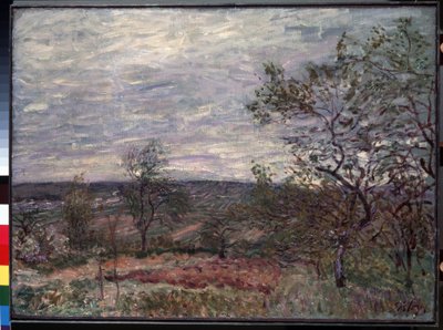 Windiger Tag in Veneux von Alfred Sisley