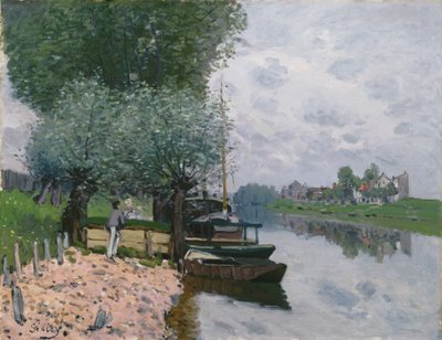 Die Seine bei Bougival von Alfred Sisley