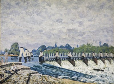 Molesey Weir, Hampton Court von Alfred Sisley