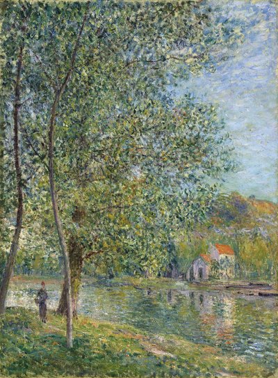 Morgen in der Nähe des Loing; Matin près du Loing, 1879 von Alfred Sisley