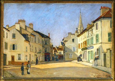 Rue de la Chaussee in Argenteuil von Alfred Sisley