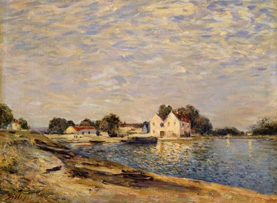 Saint-Mammes, am Ufer des Loing von Alfred Sisley