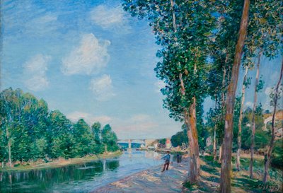Saint-Mammes, Juni-Sonne - Alfred Sisley von Alfred Sisley