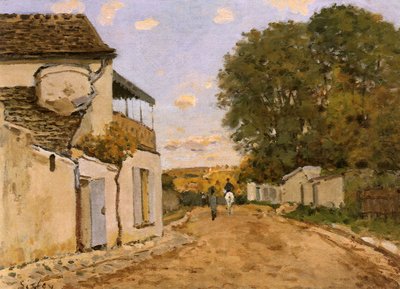 Straße in Louveciennes (Rue de la Princesse) von Alfred Sisley