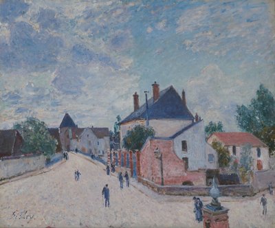 Straße in Moret, ca. 1890 von Alfred Sisley