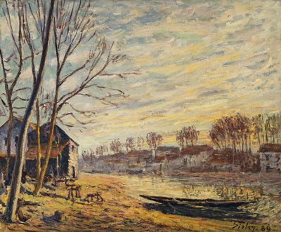 Die Werft in Matrat, 1889 von Alfred Sisley