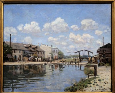 Der Canal Saint Martin in Paris im Jahr 1872 von Alfred Sisley