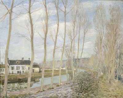 Der Canal du Loing bei Moret von Alfred Sisley